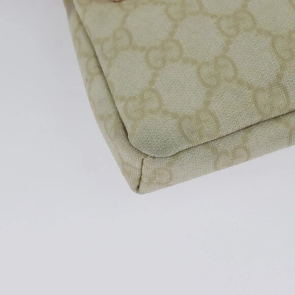 GUCCI GG Supreme Sherry Line Waist bag PVC White Silver 189815 Auth 141909 - Picture 5 of 16